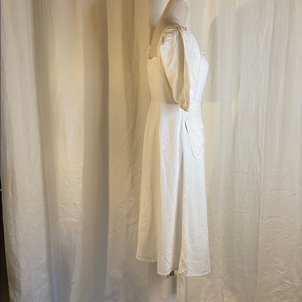 BCBG Max Azria Linen Blend Dress NWT - Picture 2 of 7